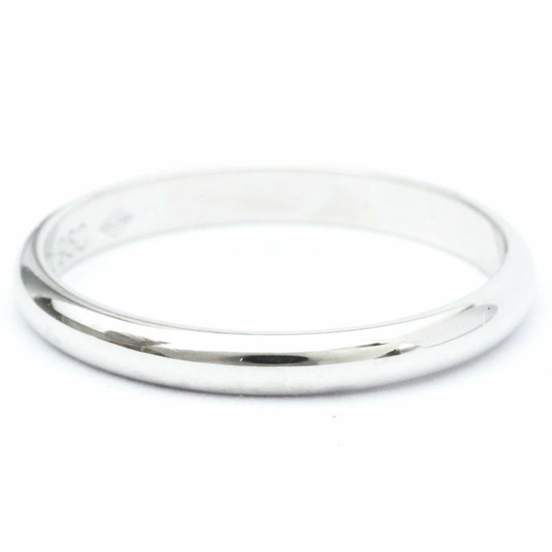 【日本直送】卡地亞 1895 結婚戒指鉑金時尚無石戒環銀色-2