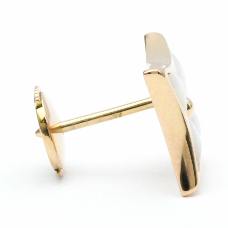 【日本直送】Louis Vuitton 彩色花朵星星耳環 粉紅金和白色珍珠母貝 - 每件貝殼粉紅金 (18K) 單隻耳環 粉紅金-3