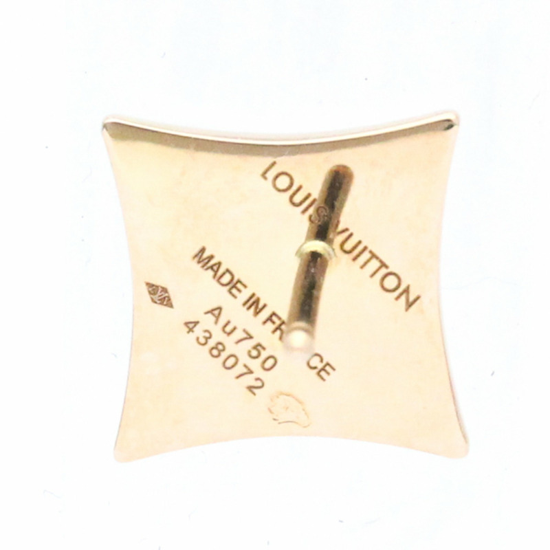 【日本直送】Louis Vuitton 彩色花朵星星耳環 粉紅金和白色珍珠母貝 - 每件貝殼粉紅金 (18K) 單隻耳環 粉紅金-5