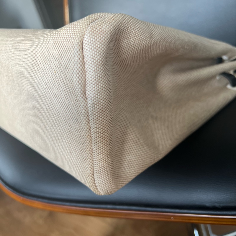 Herbag 39 Hermes 愛馬仕 黑白拼色 中古款 附替換袋-12