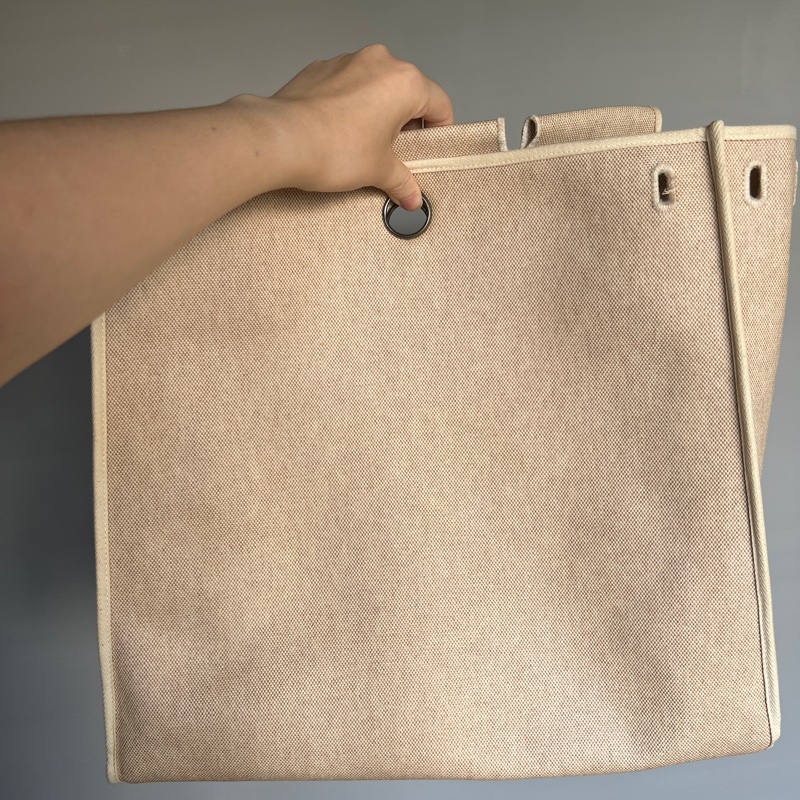 Herbag 39 Hermes 愛馬仕 黑白拼色 中古款 附替換袋-18