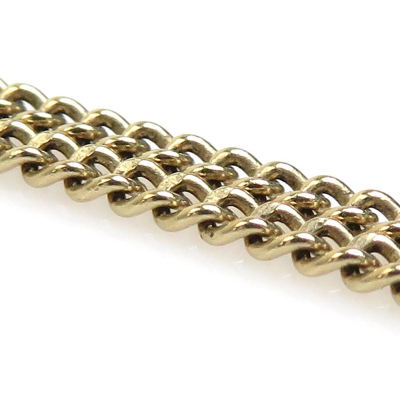 Chanel香奈兒可愛金色蝴蝶結造型cc標誌水鑽項鍊-5