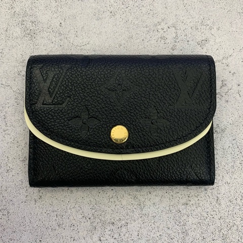 LV Rosalie黑色壓紋牛皮零錢包