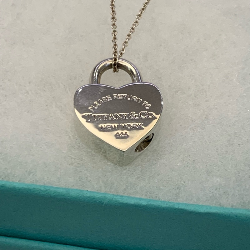 Tiffany co925純銀愛心鎖頭項鍊-4