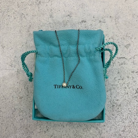Tiffany co Diamond by the yard純銀鑽石鍊墜