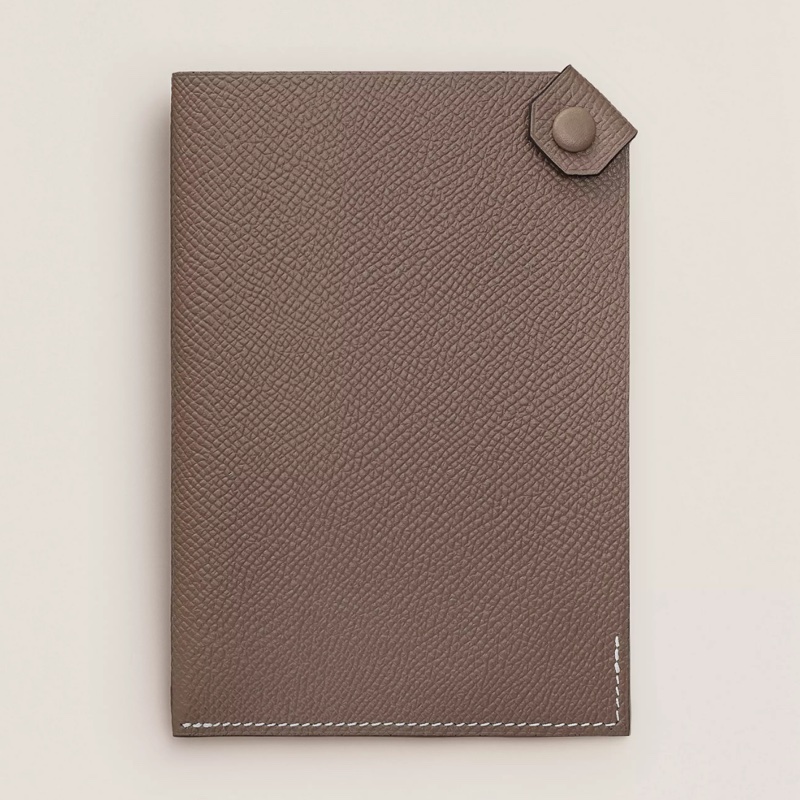 |愛馬仕護照套 PORTE-PASSEPORT TARMAC|Etoupe大象灰-9