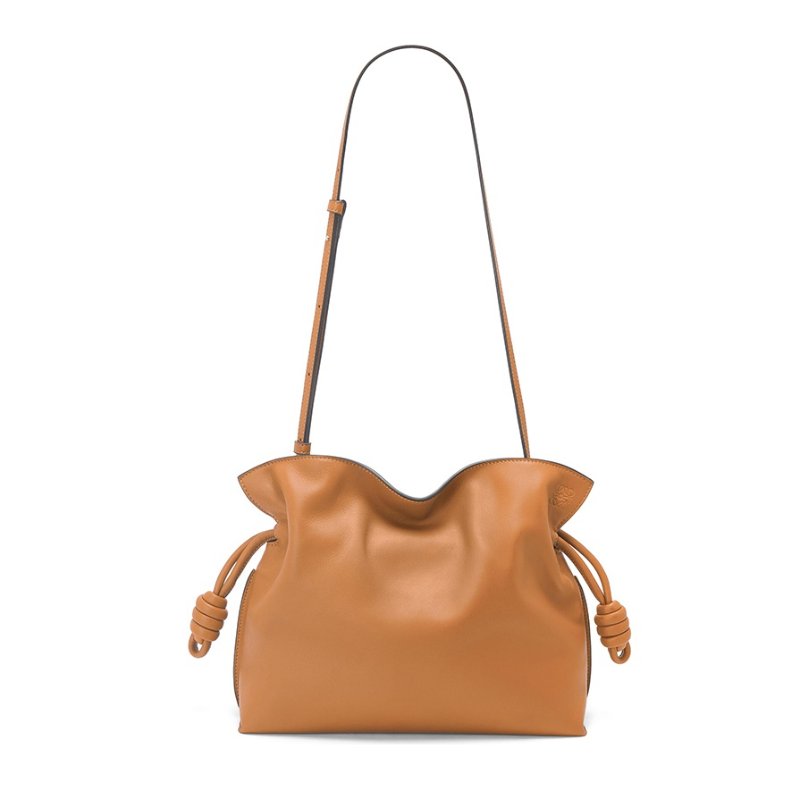 Loewe 納帕小牛皮小款 Flamenco 包 暖沙色-2