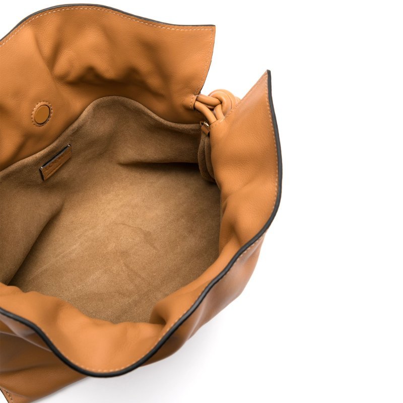 Loewe 納帕小牛皮小款 Flamenco 包 暖沙色-7