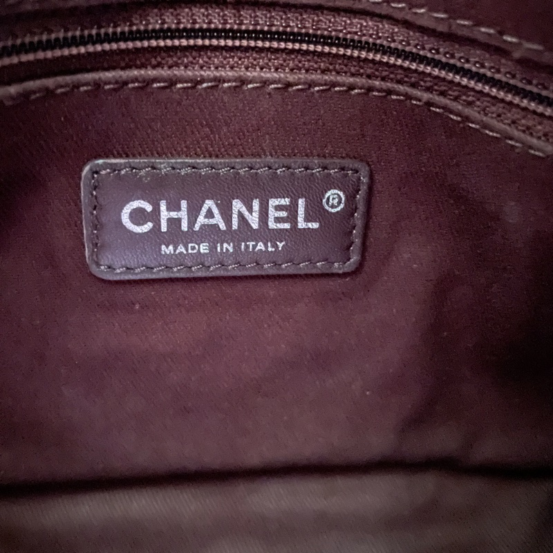 Chanel鐵灰復古銀手提側斜背包-3