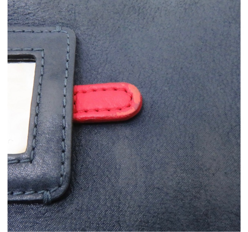 香奈兒Chanel外縫線 深藍牛皮 翻蓋口蓋包 肩背包 斜背包-31