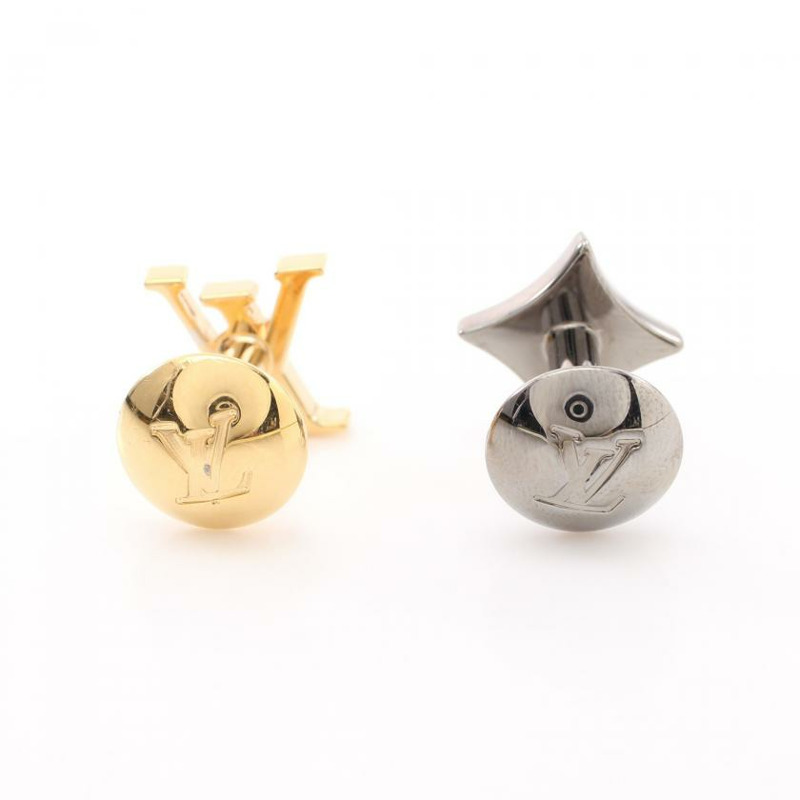 【日本直送】 Buton de Manchette LV Instinct 袖扣 鍍金 金色 銀色-1