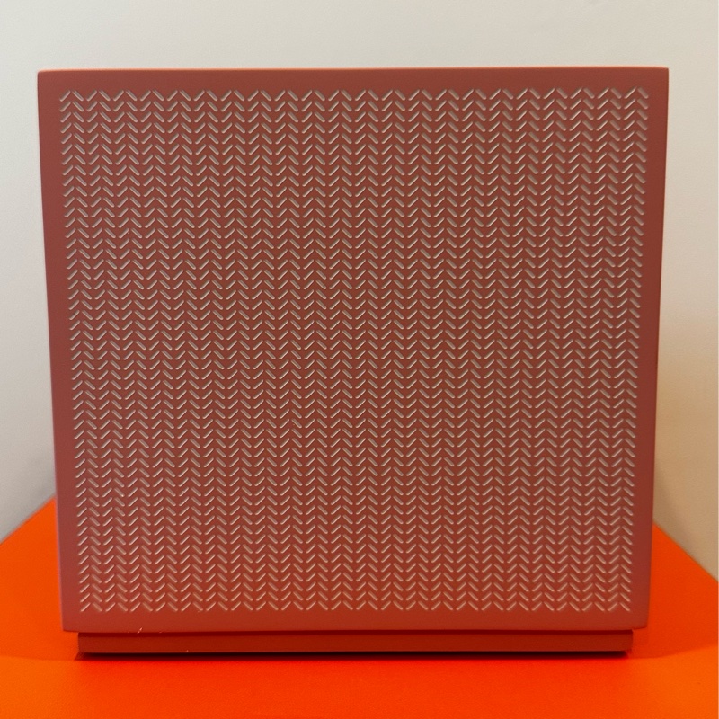 hermes 愛馬仕 方形抽取式面紙盒 粉色 二手狀態良好 含橘盒 購證-4