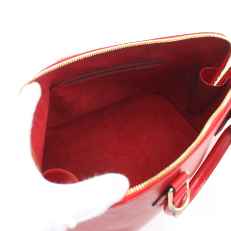 【日本直送】 Alma 水波紋西班牙紅 真皮手提包 紅色-2