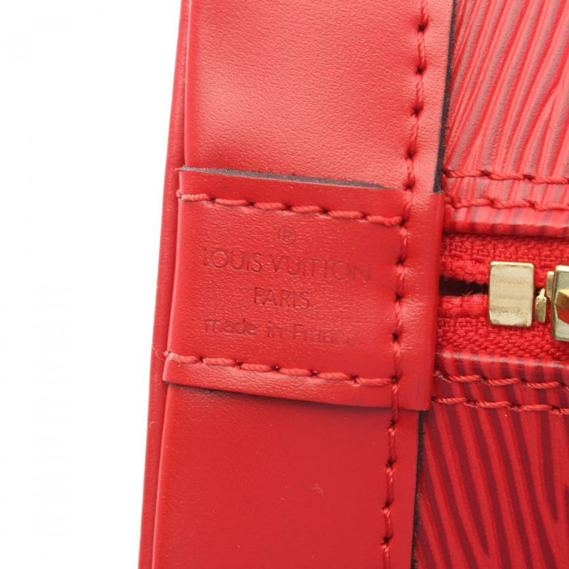 【日本直送】 Alma 水波紋西班牙紅 真皮手提包 紅色-3