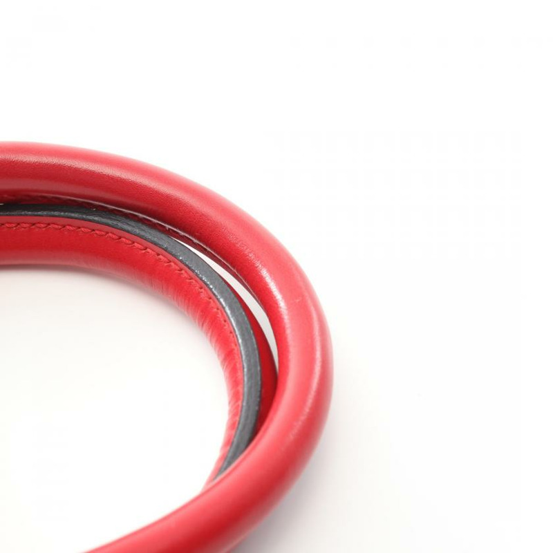 【日本直送】 Alma 水波紋西班牙紅 真皮手提包 紅色-5