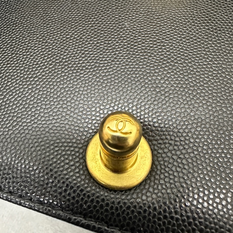 Chanel Boy 25 荔枝皮 金扣/黑色 (test)-4