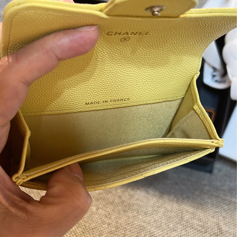 Chanel小雞🐤黃零錢卡包-1