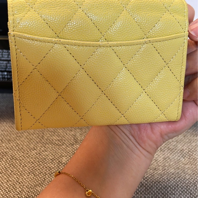 Chanel小雞🐤黃零錢卡包-4