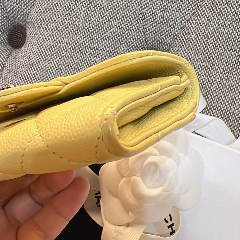 Chanel小雞🐤黃零錢卡包-16