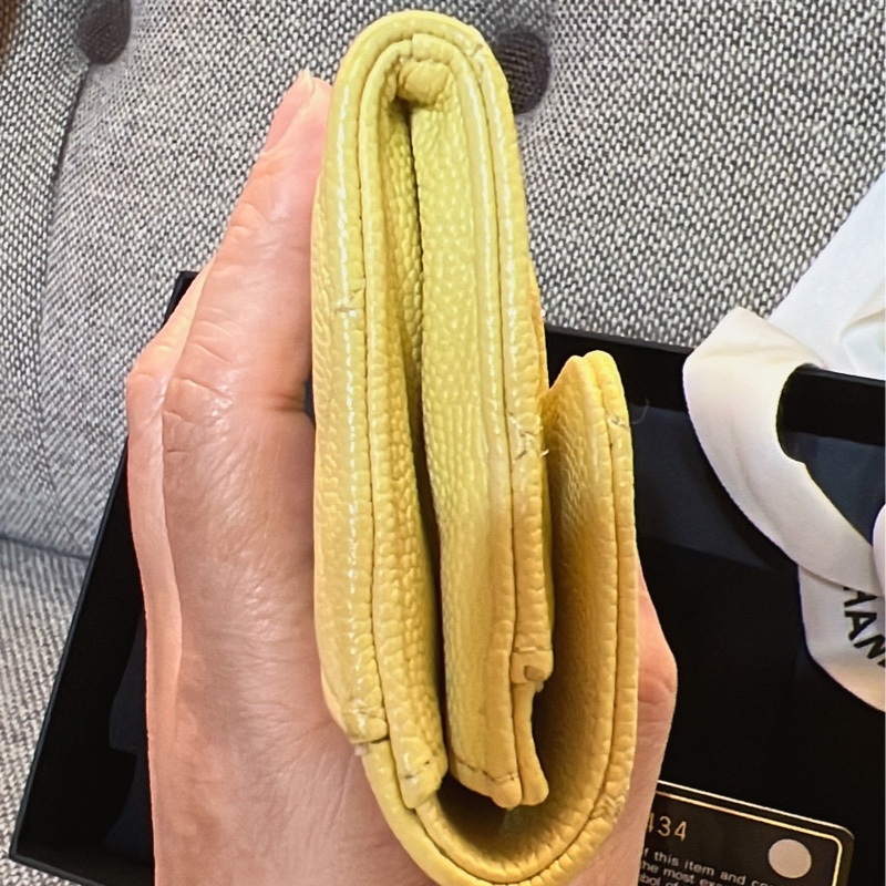 Chanel小雞🐤黃零錢卡包-17