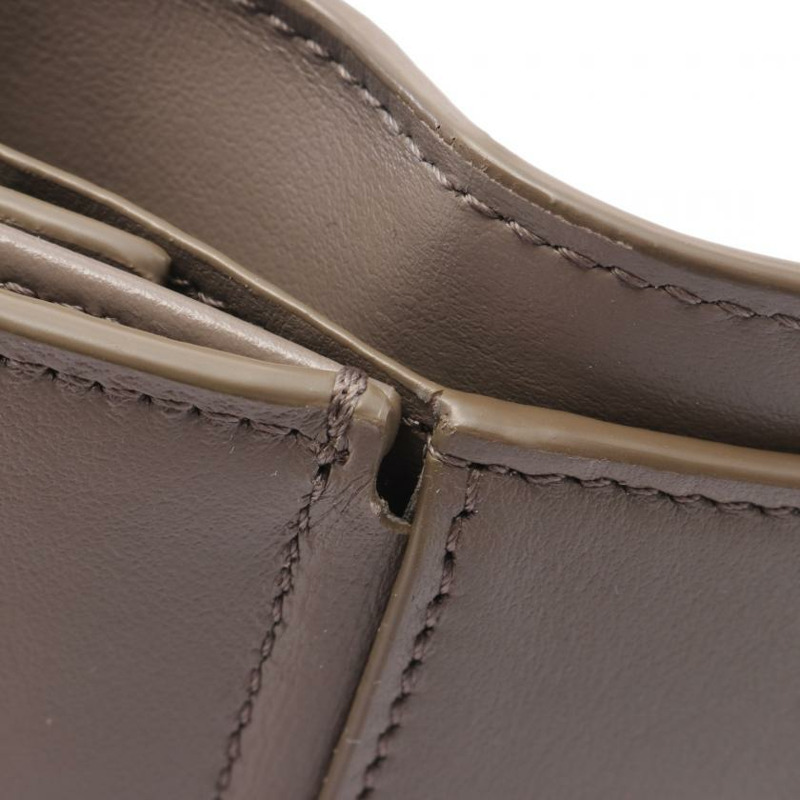 【日本直送】 小號 三折錢包 三折錢包 皮革 灰色-6