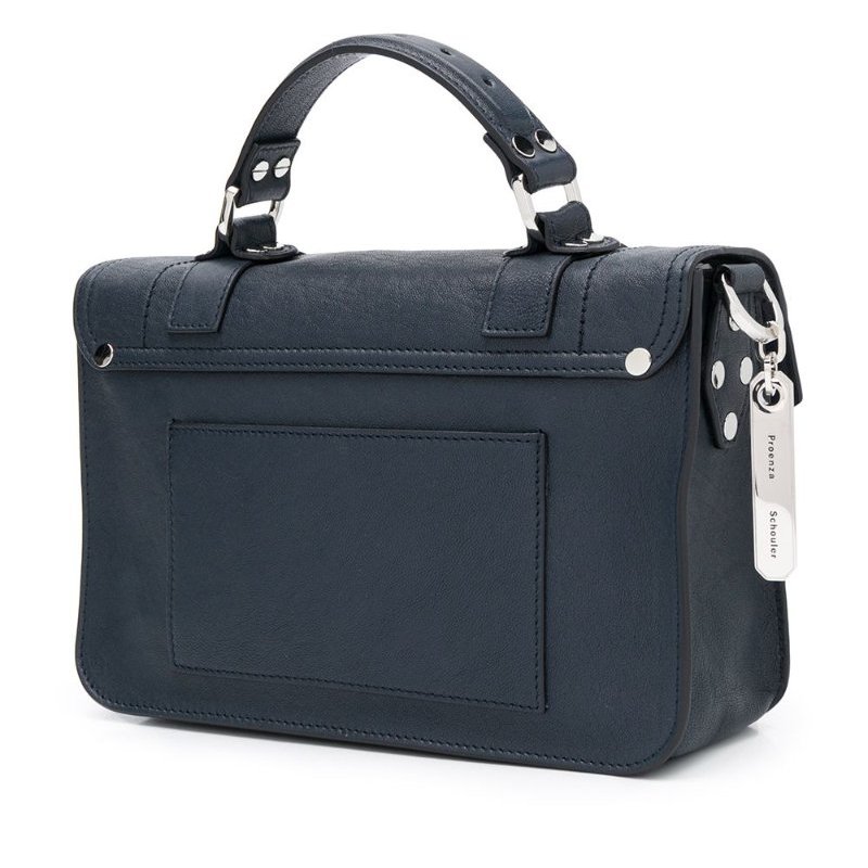Proenza Schouler H00091小羊皮 PS1 Tiny 包 深藍色-3