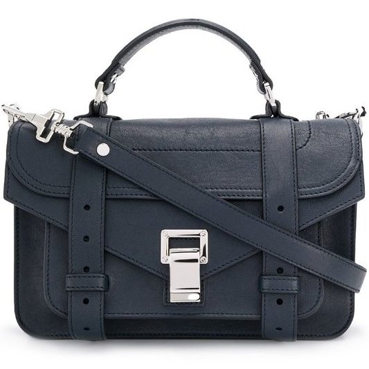 Proenza Schouler H00091小羊皮 PS1 Tiny 包 黑色-2