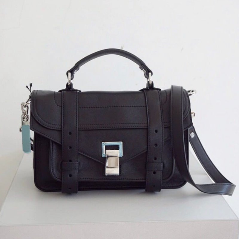 Proenza Schouler H00091小羊皮 PS1 Tiny 包 黑色-5