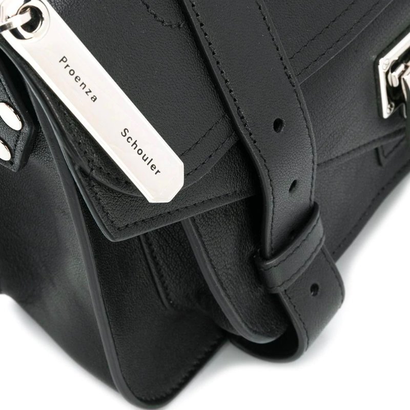 Proenza Schouler H00091小羊皮 PS1 Tiny 包 黑色-6