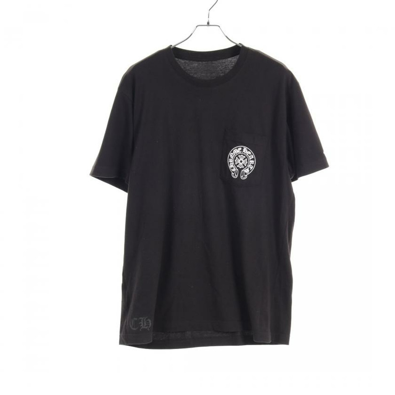 【日本直送】 horseshoe T-shirt Crew neck back print cotton black white-0