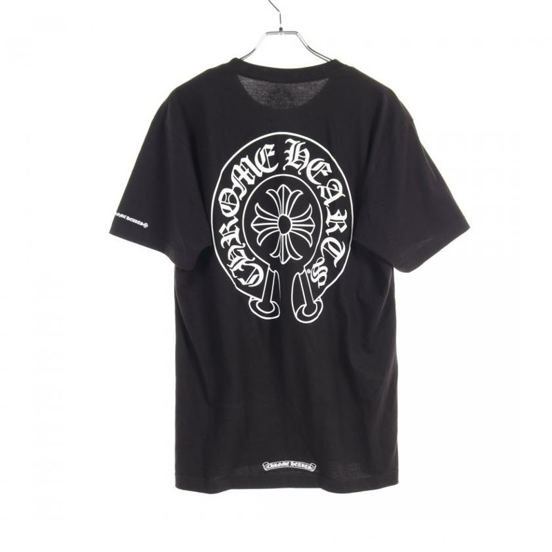 【日本直送】 horseshoe T-shirt Crew neck back print cotton black white-1