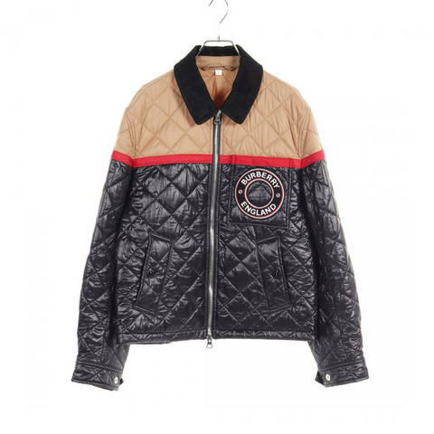 【日本直送】 quilted jacket logo polyamide black beige Red