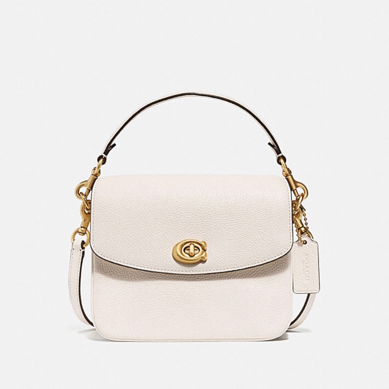 Coach Cassie19 郵差側背包 肩背包 手提包 粉筆白-0