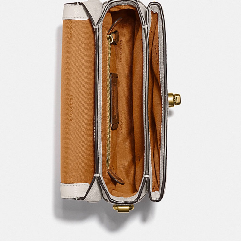 Coach Cassie19 郵差側背包 肩背包 手提包 粉筆白-2