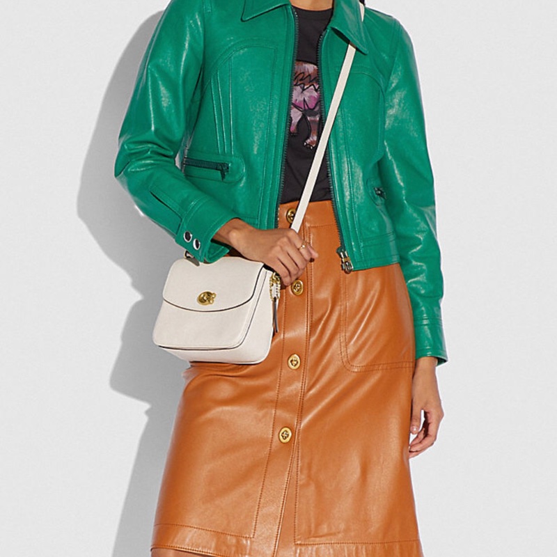 Coach Cassie19 郵差側背包 肩背包 手提包 粉筆白-4