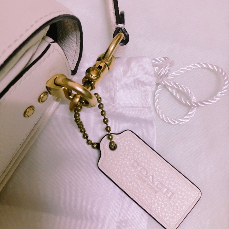 Coach Cassie19 郵差側背包 肩背包 手提包 粉筆白-9