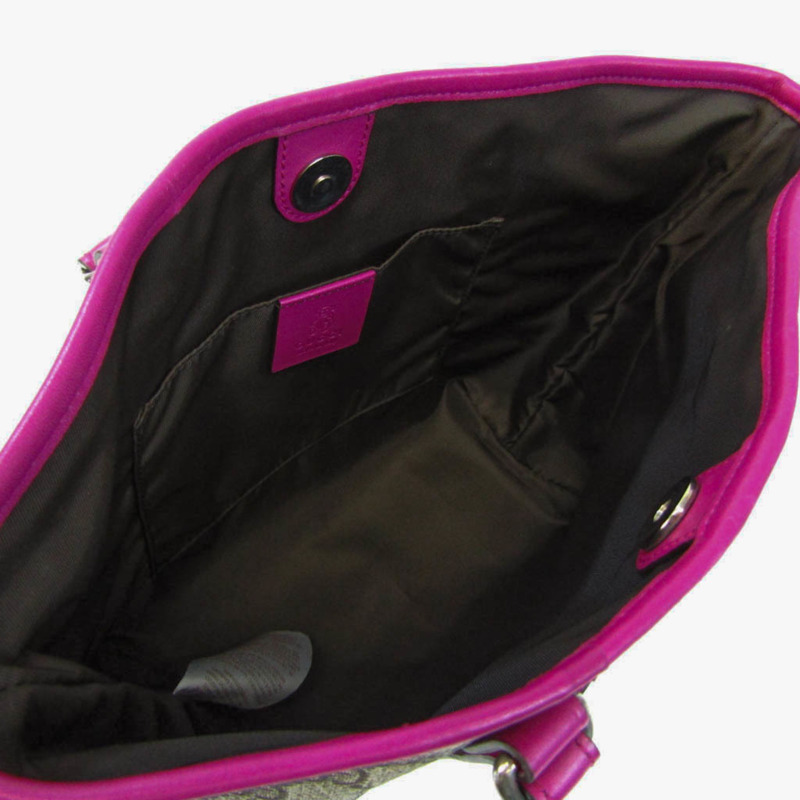 【日本直送】Gucci 兒童 297557 女式 GG Supreme，皮革手提包 米色、棕色、粉紅色-2