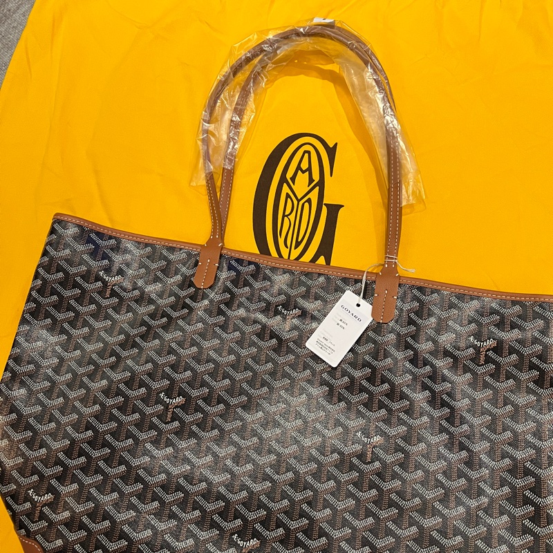 Goyard Artoris 新款拉鍊 托特包 MM 黑棕-0