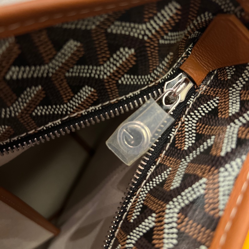 Goyard Artoris 新款拉鍊 托特包 MM 黑棕-14