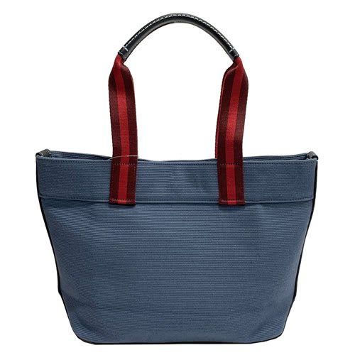 【COACH】帆布手提兩用托特包(小款-單寧藍)-2