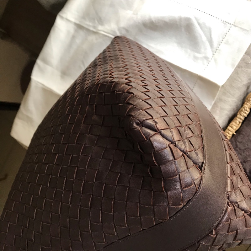 Bottega Veneta BV慵懶編織包/大郵差包🌠美拉德色🌠肩背/側背/手提/斜背🌠正品🌠況好🌠背帶可2段式調整-23