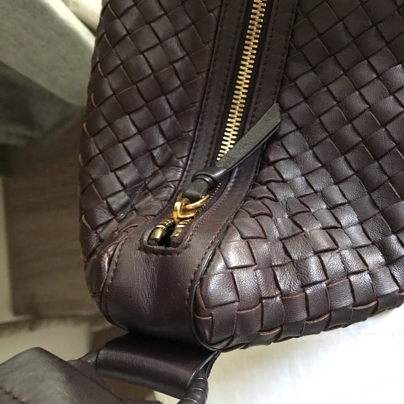 Bottega Veneta BV慵懶編織包/大郵差包🌠美拉德色🌠肩背/側背/手提/斜背🌠正品🌠況好🌠背帶可2段式調整-24