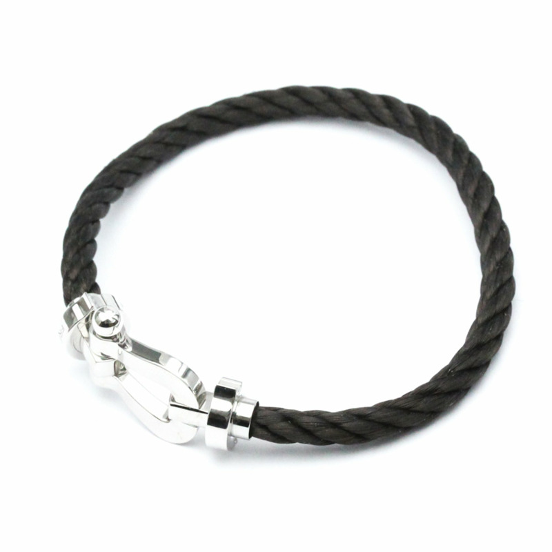 【日本直送】Fred Force 10 大不銹鋼、白金 (18K) 無石吊飾手鍊銀色-2