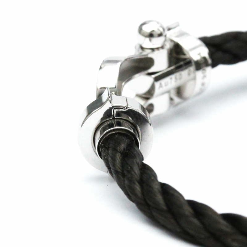 【日本直送】Fred Force 10 大不銹鋼、白金 (18K) 無石吊飾手鍊銀色-3