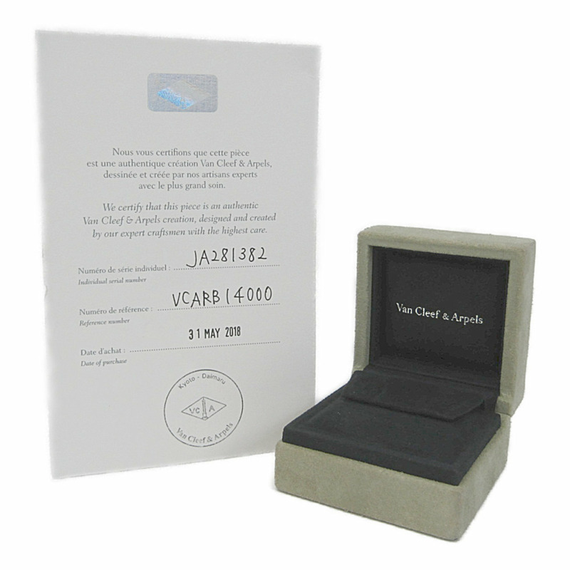 【日本直送】Van Cleef & Arpels Pure Alhambra 耳環 瑪瑙金 (18K) 耳環 黑色、金色-7