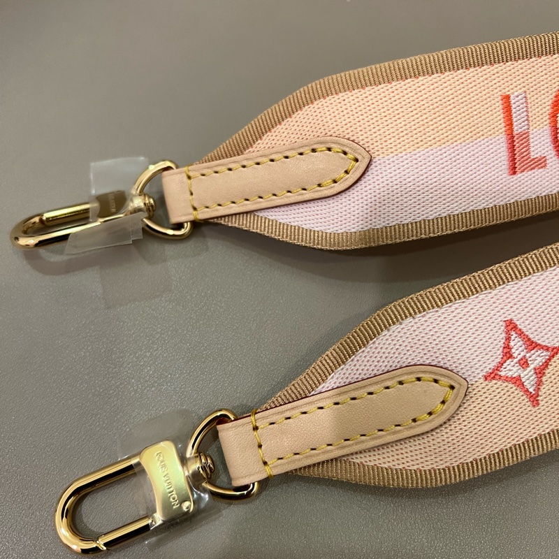客訂 LV speedy 20 粉橘背帶-13