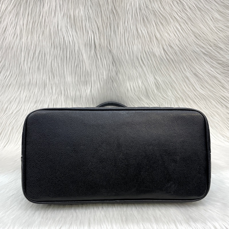 Chanel 黑荔枝皮1804金幣希爾頓手提包-4