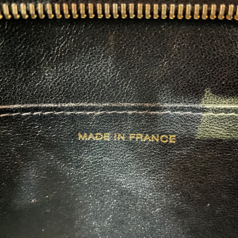 Chanel 黑荔枝皮1804金幣希爾頓手提包-17