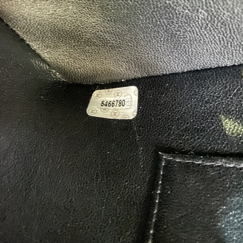 Chanel 黑荔枝皮1804金幣希爾頓手提包-20