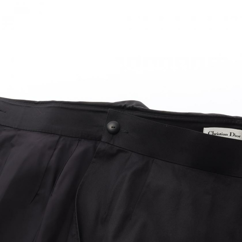 【日本直送】 Pre-owned Christian Dior wrap skirt front button black-4